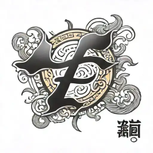 fu in chinese writing inside a sun shining brightly tattoo design idea
