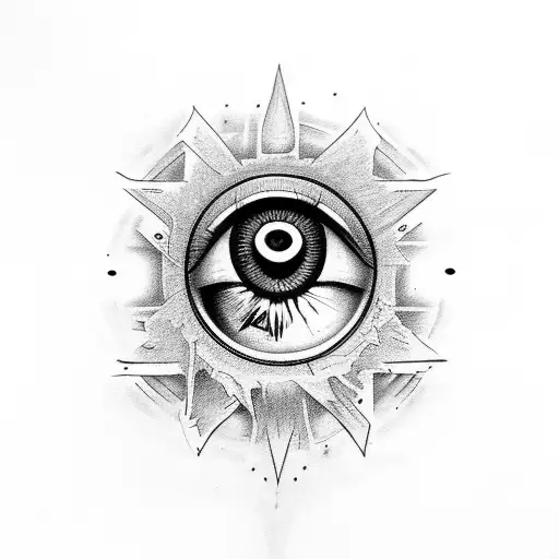 Evil Eye tattoo design idea