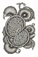 lucky penny design tattoo design idea