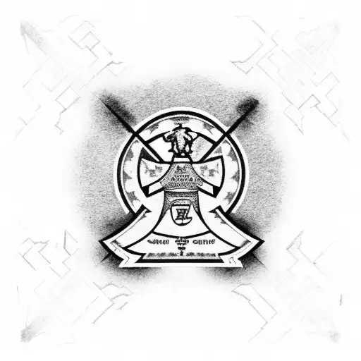 Goodison Park stadium in a sketch style tattoo design idea