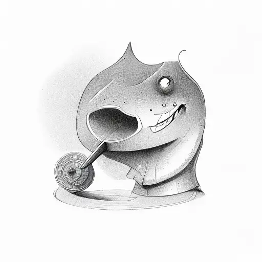 Nose on the grindstone. tattoo design idea