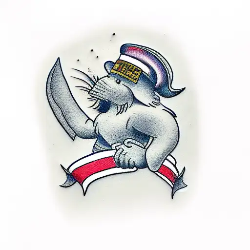 Nose on the grindstone. tattoo design idea