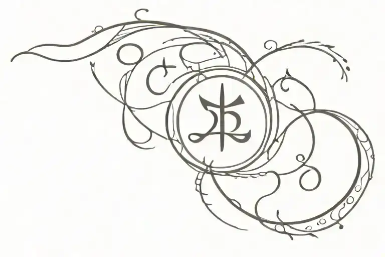 sanskrit mantra written tattoo design idea