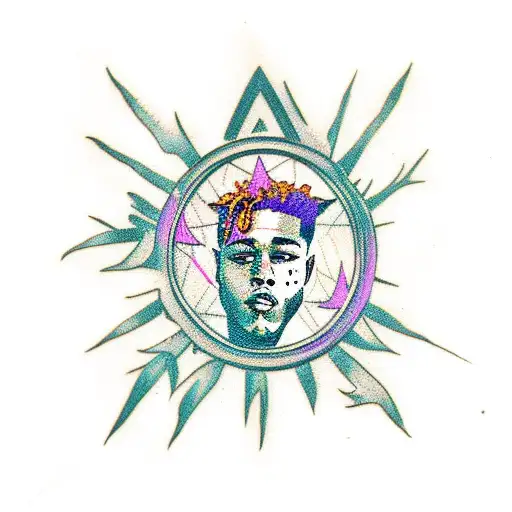 xxxtentacion tree  tattoo design idea