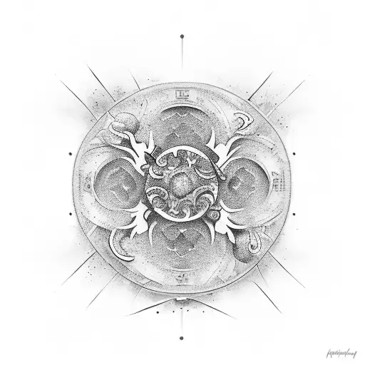 Symbolic representation of impermanence tattoo design idea