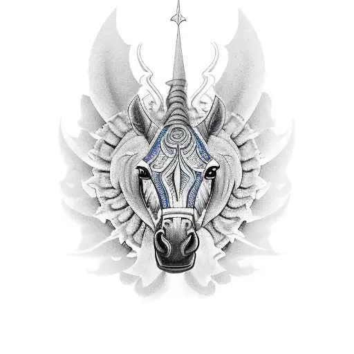 mașină mustang  tattoo design idea