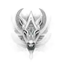 mașină mustang  tattoo design idea