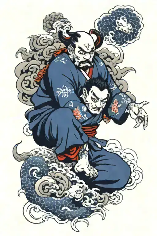 raijin tattoo design idea