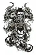 raijin fuujin tattoo design idea