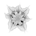 clematis vines tattoo design idea