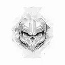 rock and rock hammer tattoo design idea