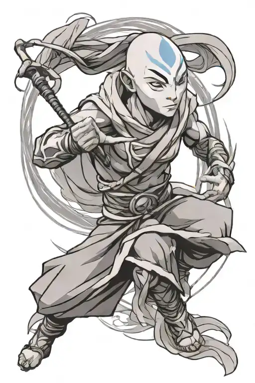 Avatar aang tattoo design idea