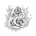 psychedelic plants tattoo design idea