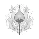 psychedelic plants tattoo design idea