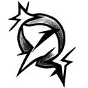 grateful dead lightning bolt tattoo design idea