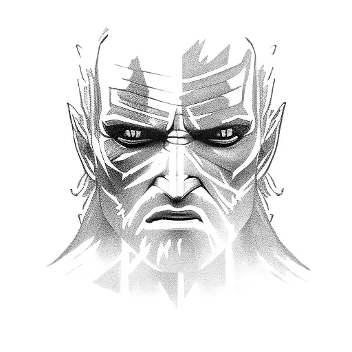 Witcher with Dovakin from Skyrim  tattoo design idea