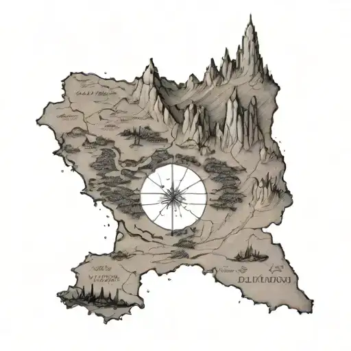 91+ Map Of Middle Earth Tattoo Ideas in 2025 - BlackInk AI