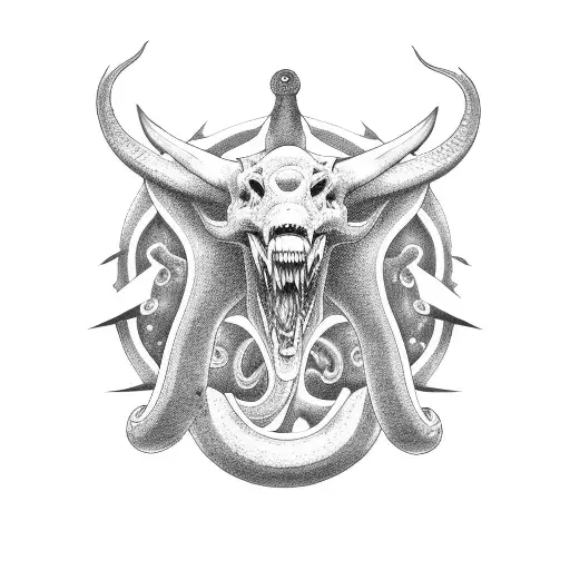  Jörmungandr tattoo design idea