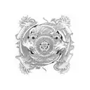 gemini leo tattoo design idea