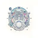 gemini leo tattoo design idea