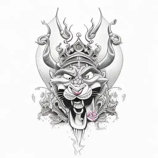 all of Disney's villains tattoo design idea