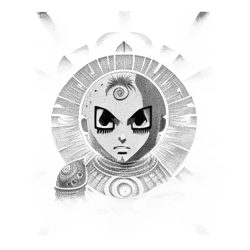 gaara trono de areia tattoo design idea