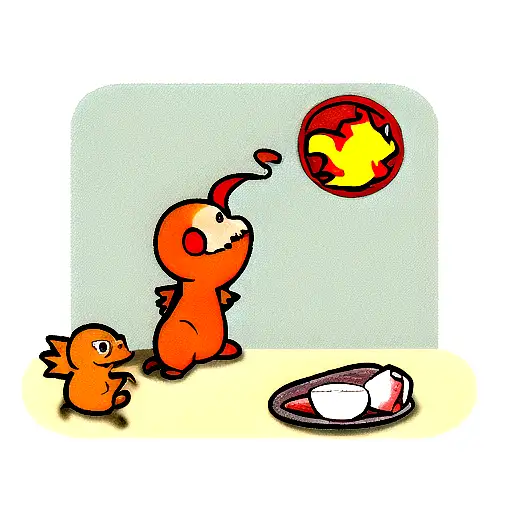Charmander cooking  tattoo design idea