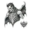 vamp goth full back tattoo tattoo design idea