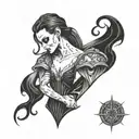 vamp goth full back tattoo tattoo design idea
