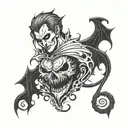 vamp goth full back tattoo tattoo design idea