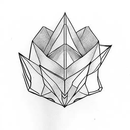 paper plane tattoo design idea