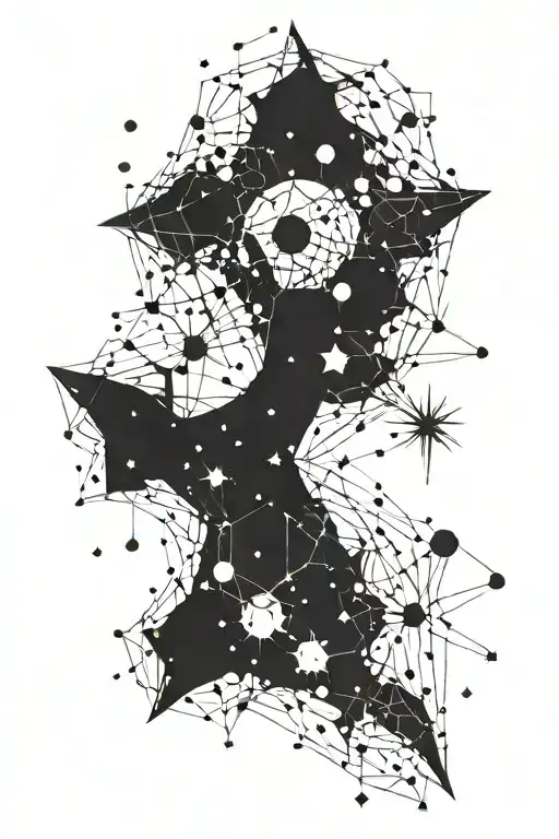 orion constellation tattoo design idea