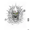 Zombie Goku tattoo design idea