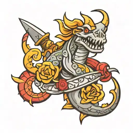 Old school runescape the great olm tattoo design idea