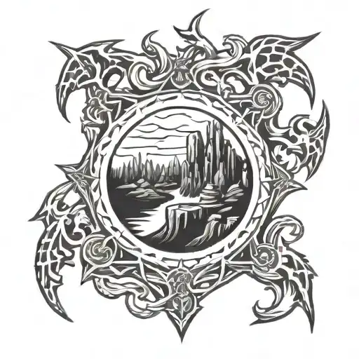 Old school runescape chambers of xeric  tattoo design idea