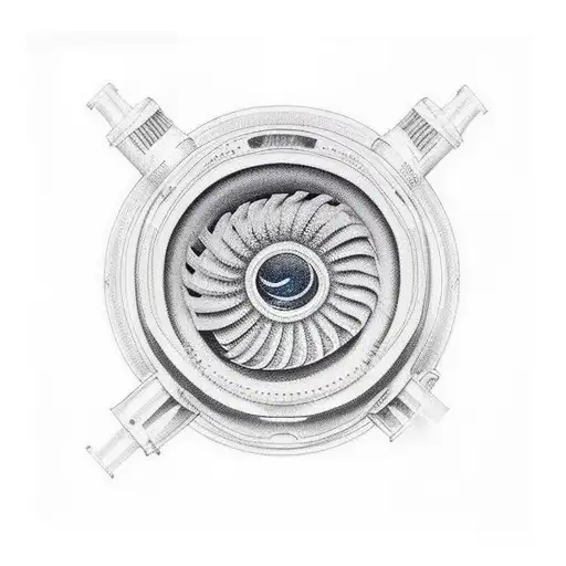 turbocharger tattoo design idea