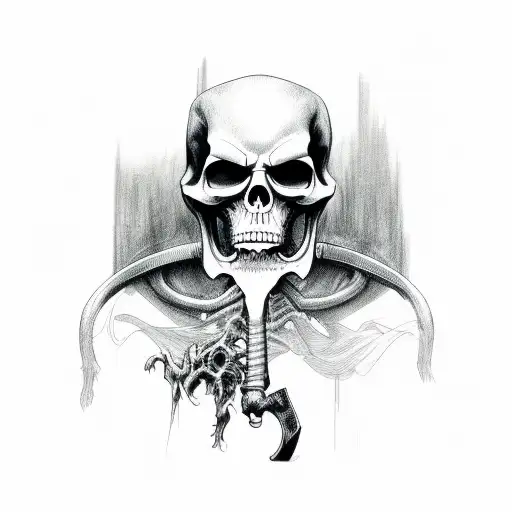 Grim Reaper tattoo design idea