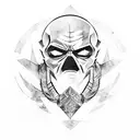 A gaming-inspired tattoo with a blend of characters and symbols from Red Dead Redemption 2, Skyrim, and God of War 2018 tattoo design idea