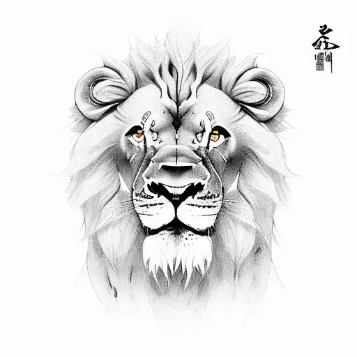 Daniel lion den tattoo design idea