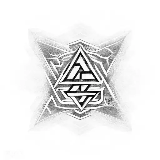 Valknut Symbol tattoo design idea