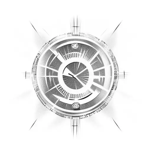 time in a bottle tattoo design idea