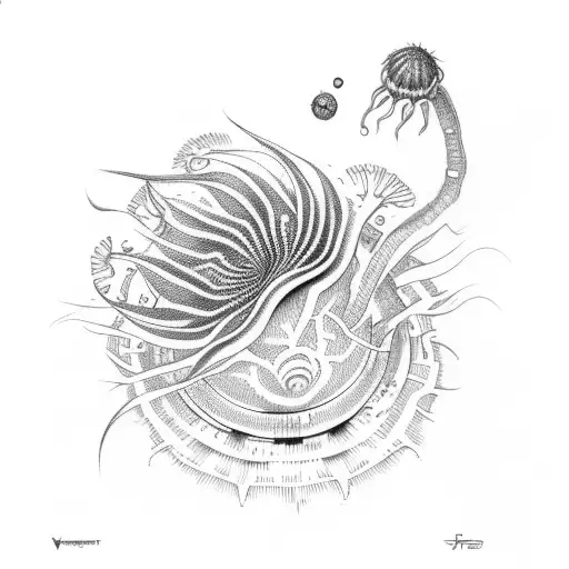 venus fly trap tattoo design idea