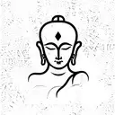 gothic and Buddhism  tattoo design idea