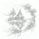 take me to the lakes where all the poets died. i will go to secret gardens in my mind. people need a key to get to. only tattoo design idea