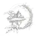 take me to the lakes where all the poets died. i will go to secret gardens in my mind. people need a key to get to. only tattoo design idea