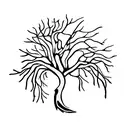 mangrove tree tattoo design idea