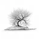 mangrove tree tattoo design idea