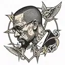 Malcom X tattoo design idea