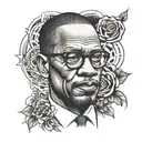 Malcom X tattoo design idea