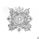 Laurel wreath tattoo design idea